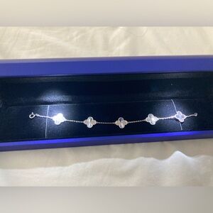 Sterling Silver Clover Bracelet